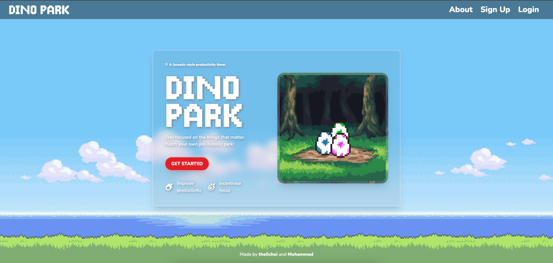 Dino Park - Gamified Productivity Timer